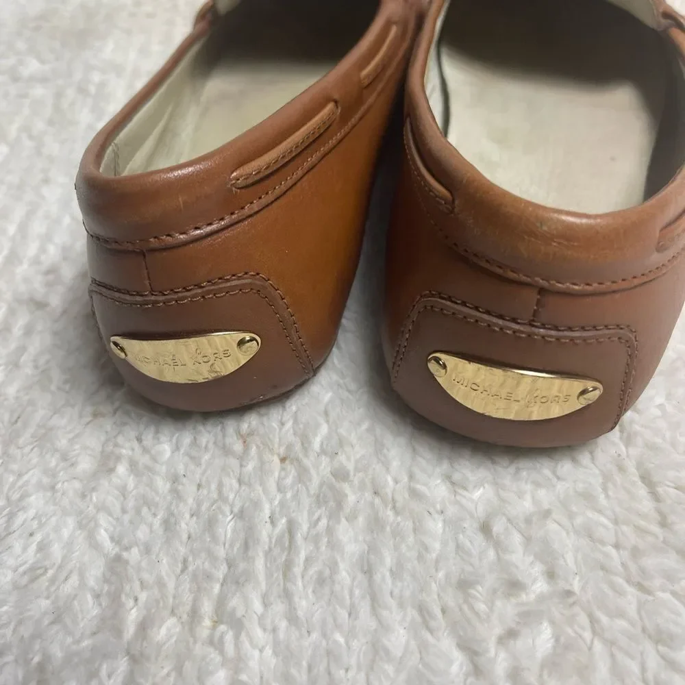 Michael Michael Kors Tan Leather Loafers SZ8M